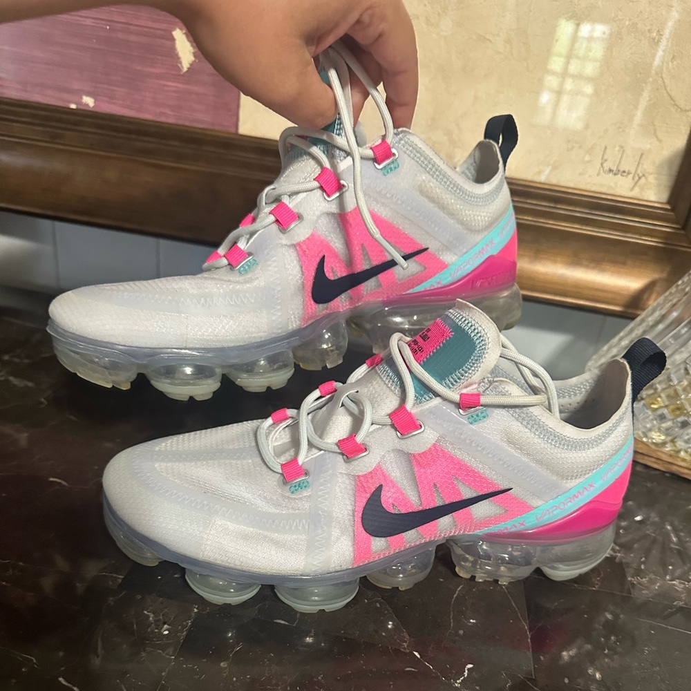 Nike Pink and Gray Athletic Shoes